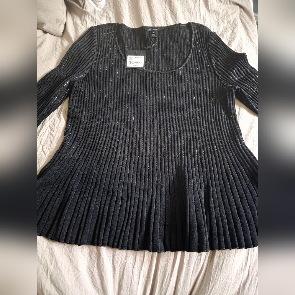 St. John Beaded Knit Sweater